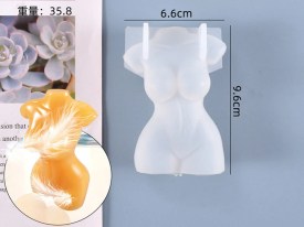 Molde silicona torso femenino
